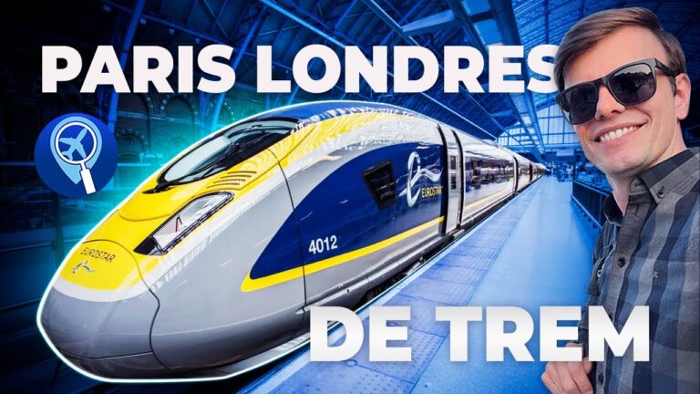Como é a viagem de trem Eurostar entre Paris e Londres?